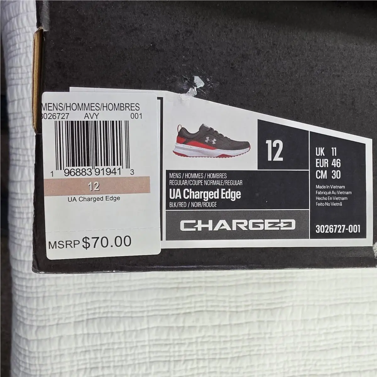 Under Armour shoes - Charged Edge - Charged Edge - Black 6