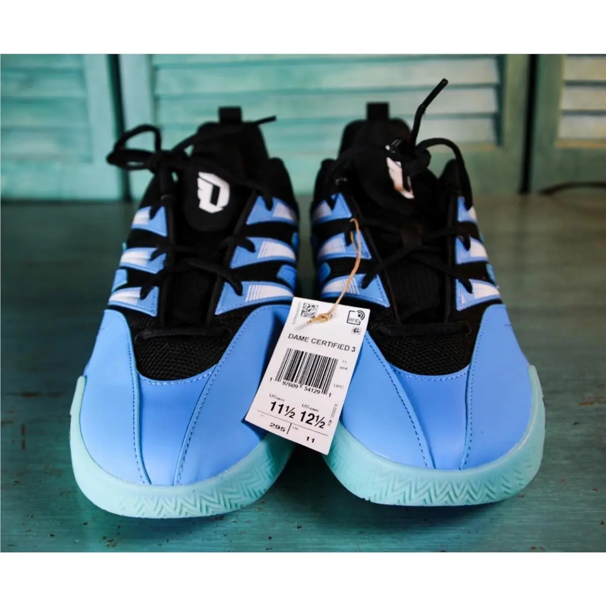 Adidas shoes - Dame Certified 3 - Dame Certified - IH8466 - Blue (UPC: 197609541291) 9