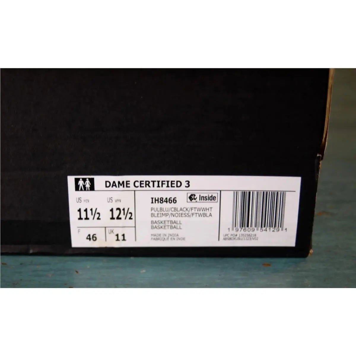 Adidas shoes - Dame Certified 3 - Dame Certified - IH8466 - Blue (UPC: 197609541291) 1