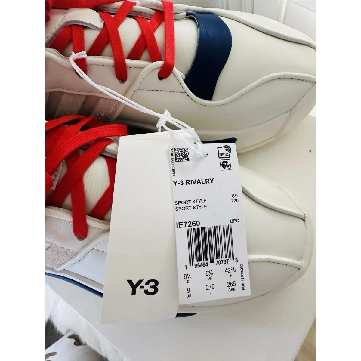 Adidas shoes - Adidas Y-3 Rivalry - Rivalry - IE7260 - Off-White/Unity Ink/Lush Red 6