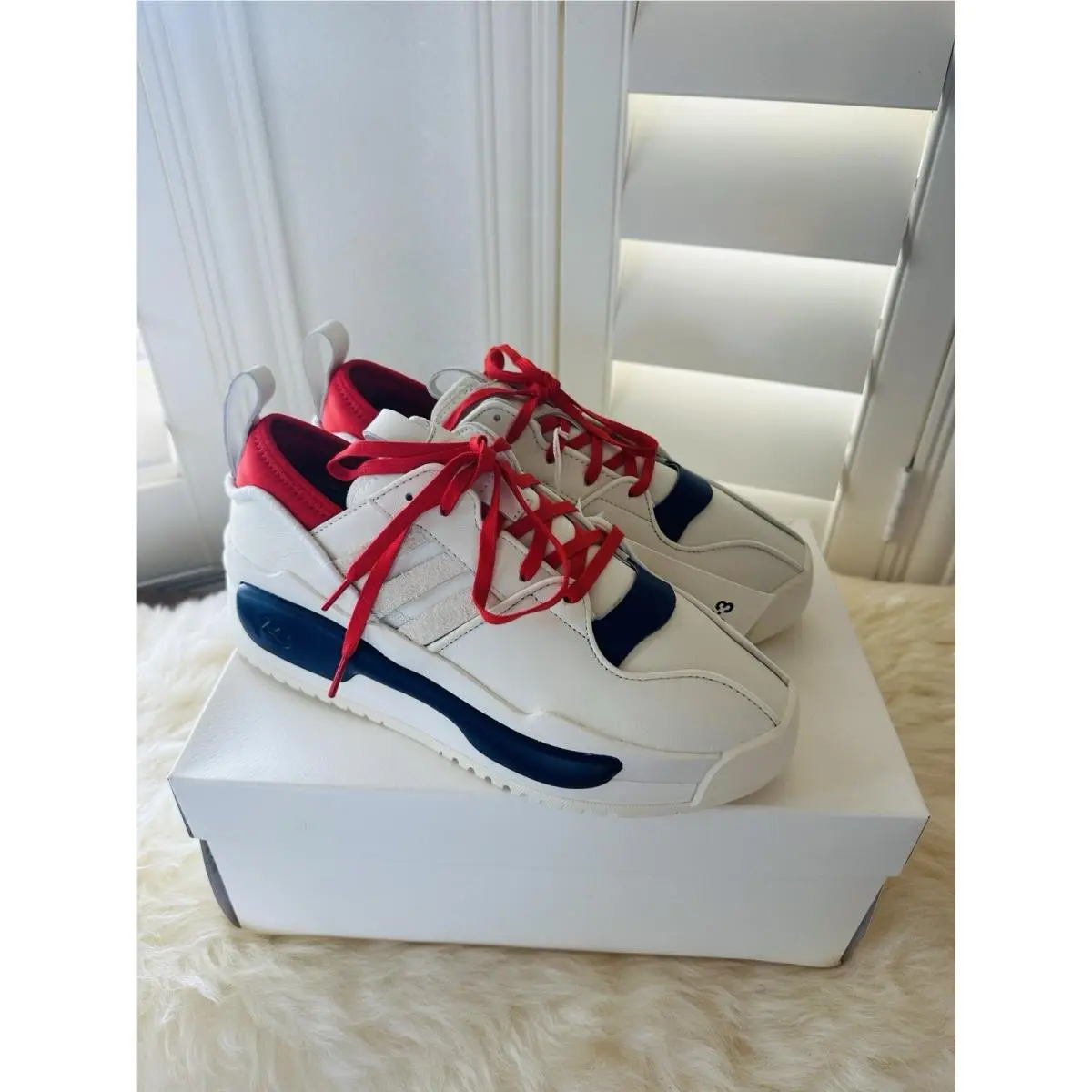 Adidas shoes - Adidas Y-3 Rivalry - Rivalry - IE7260 - Off-White/Unity Ink/Lush Red 0