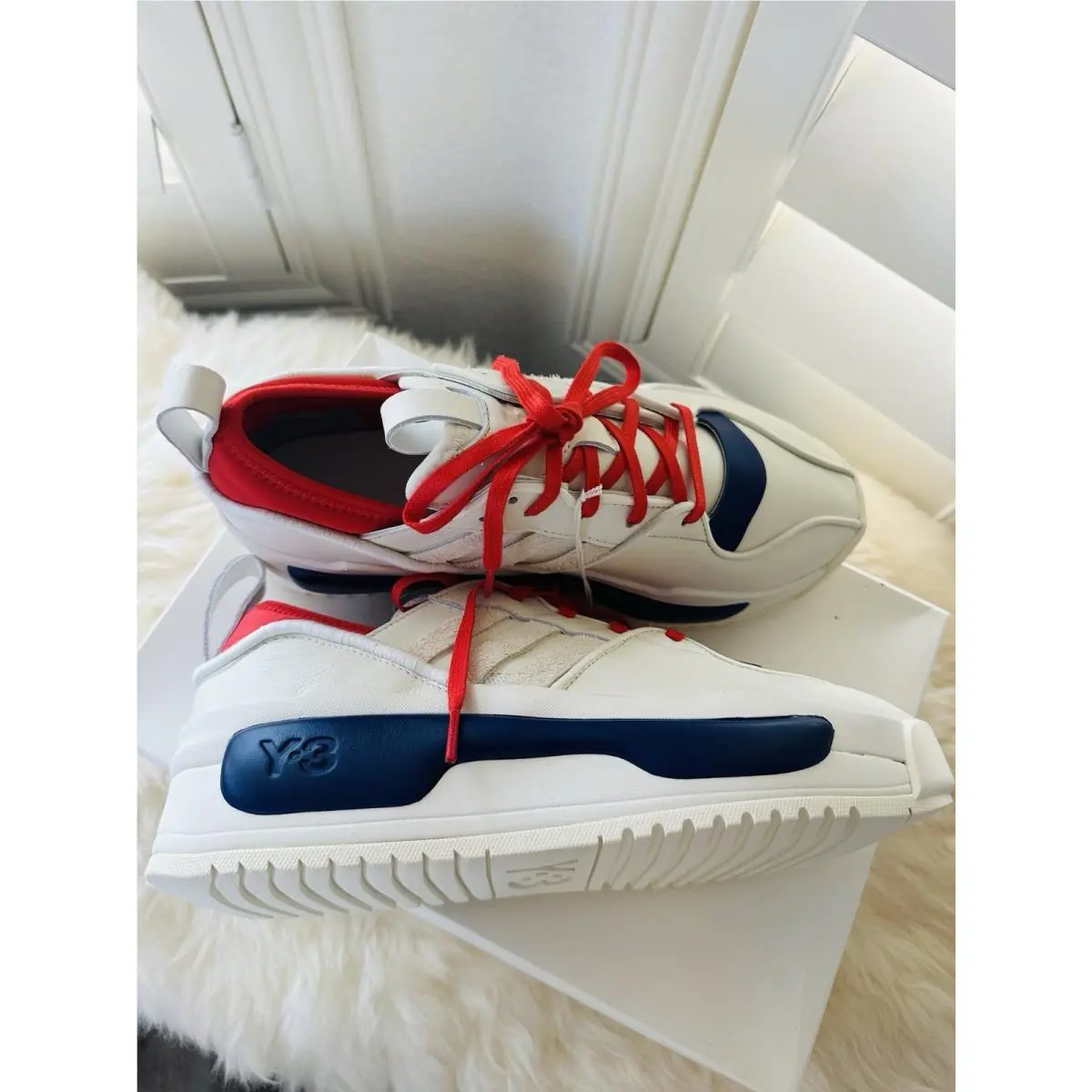 Adidas shoes - Adidas Y-3 Rivalry - Rivalry - IE7260 - Off-White/Unity Ink/Lush Red 2