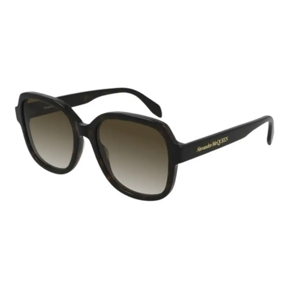 Alexander Mcqueen™ AM0300S 002 56 - Havana Sunglasses by Alexander McQueen