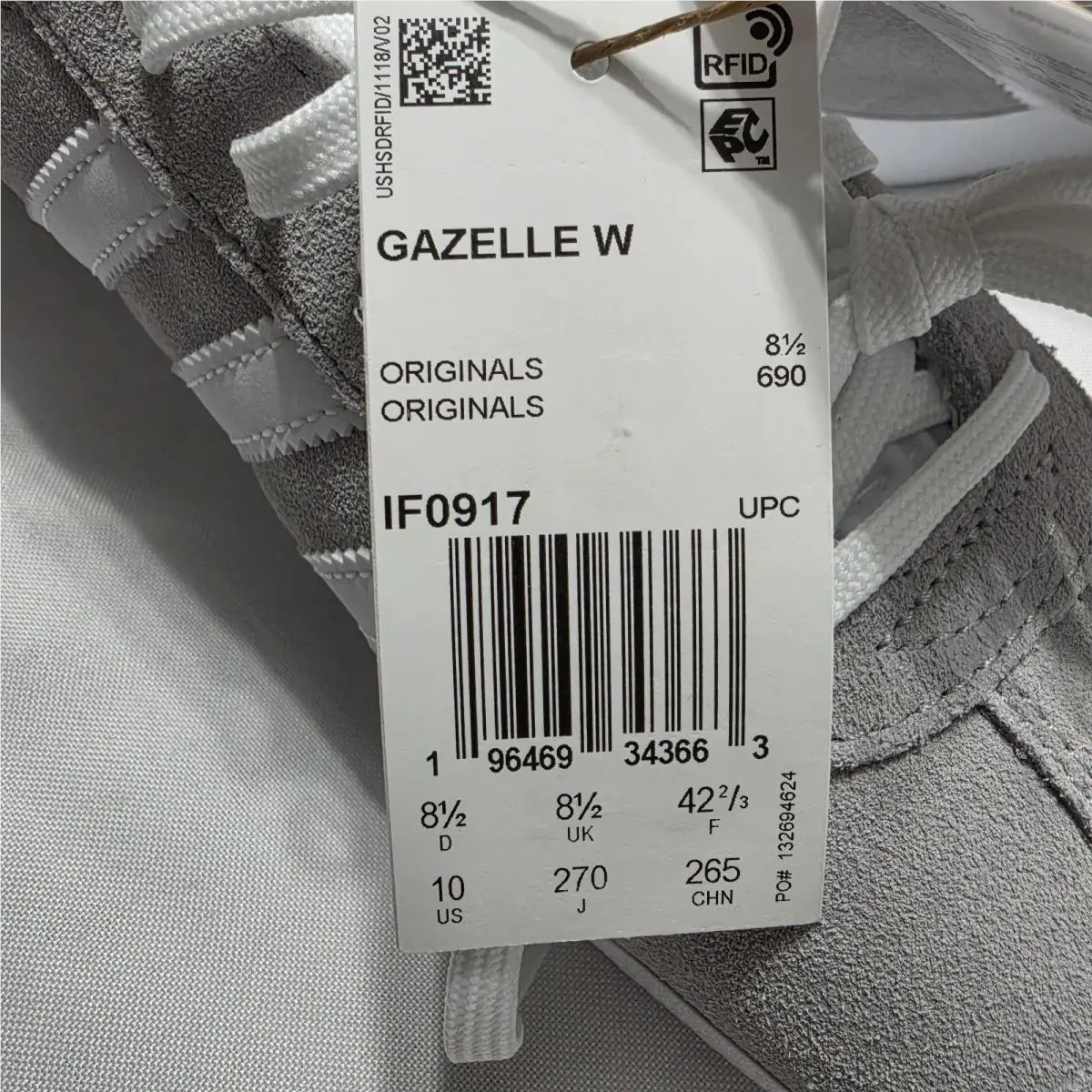 Adidas shoes - adidas Gazelle - Gazelle - IF0917 - Gray 3