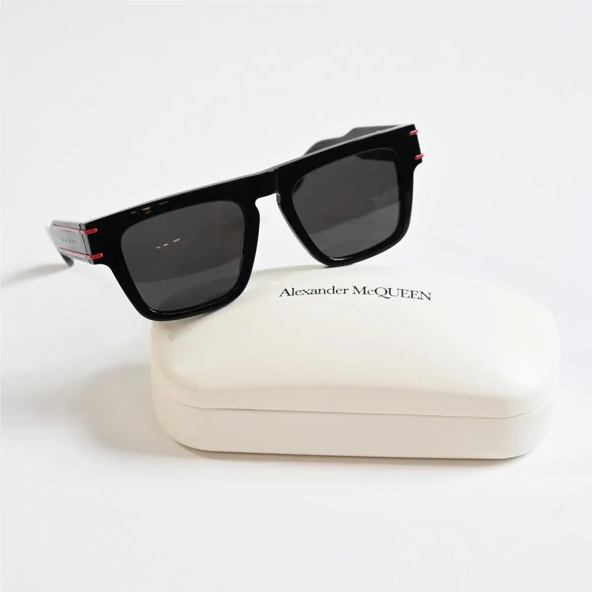 Alexander Mcqueen AM0397S 003 Mens Sunglasses Black/gray 52mm by Alexander McQueen