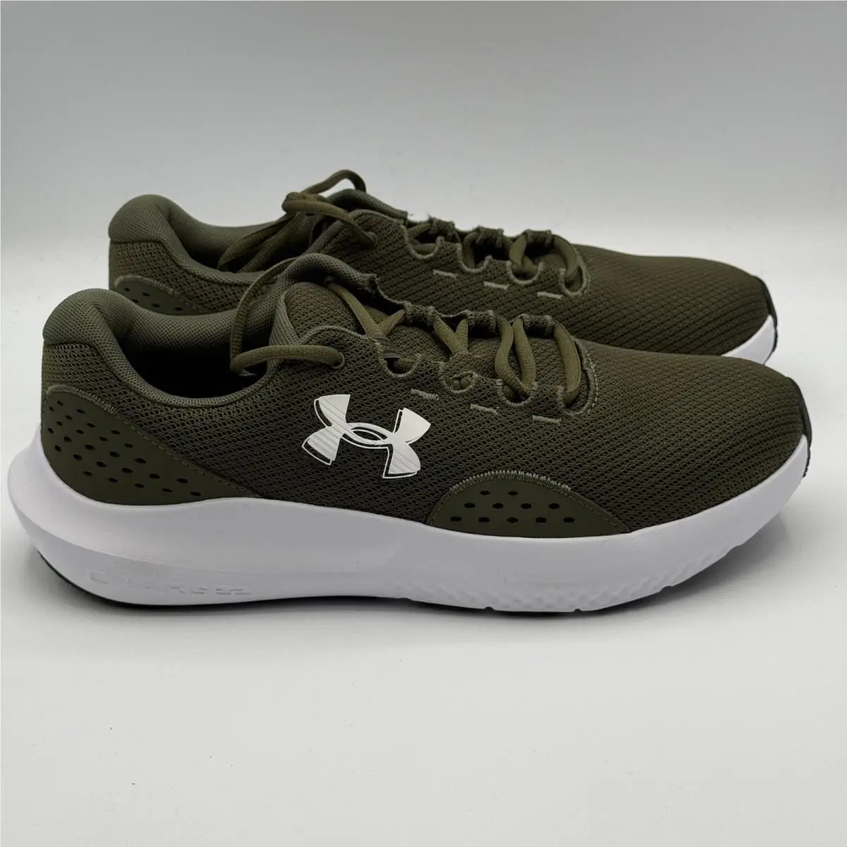 Under Armour Charged Surge 4 Shoes Mens Size 10.5 Green Running 3027000-301