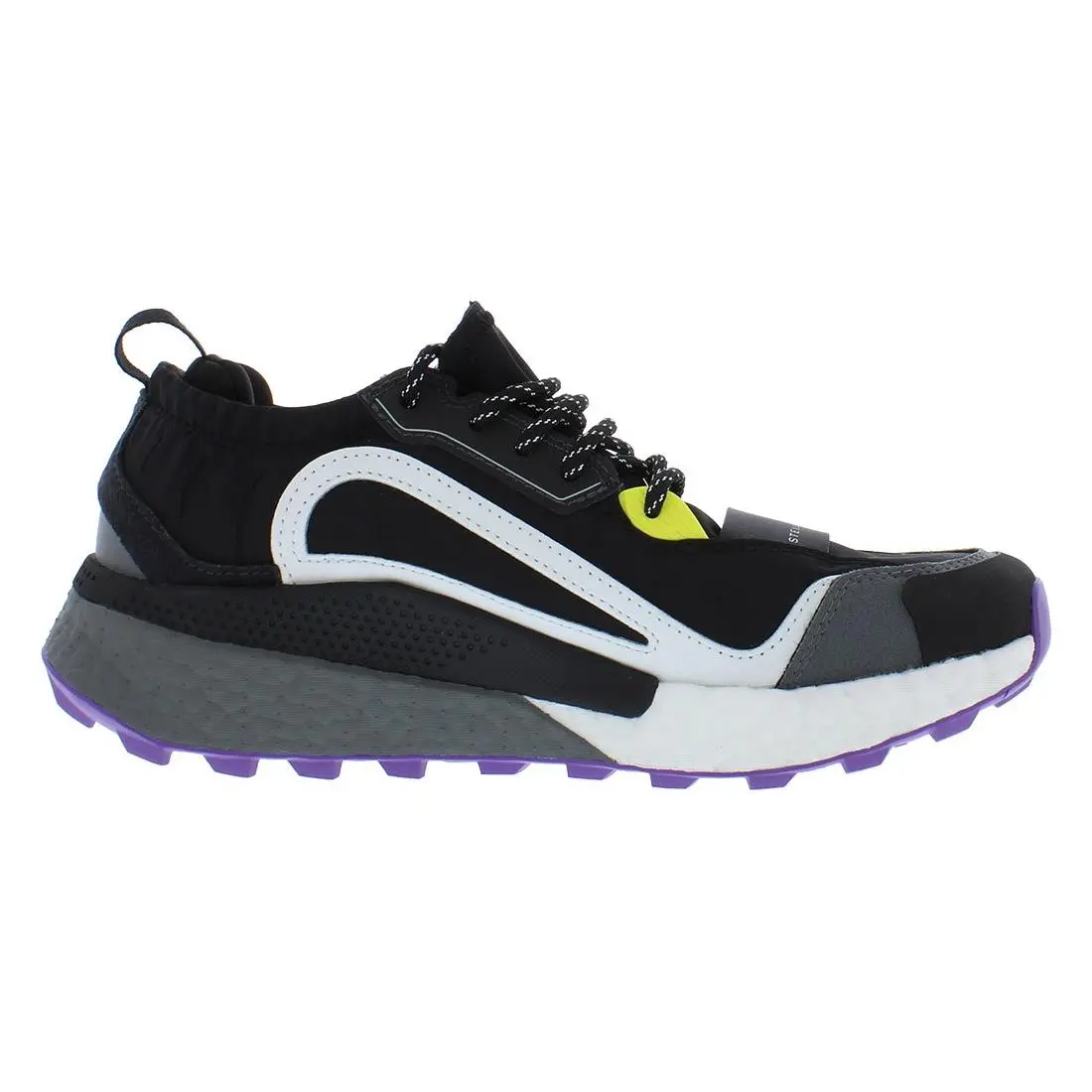 Adidas shoes - Core Black/Active Purple/Shocking Yellow, Main: Black (UPC: 195740187903) 1