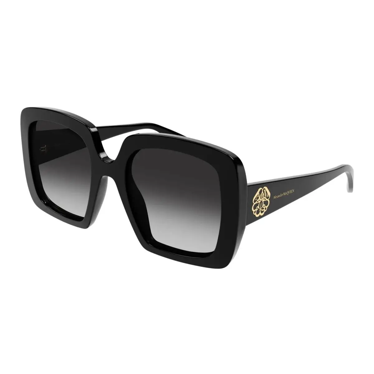 Alexander Mcqueen Sunglasses AM0378S 001 54-22-145 M D by Alexander McQueen