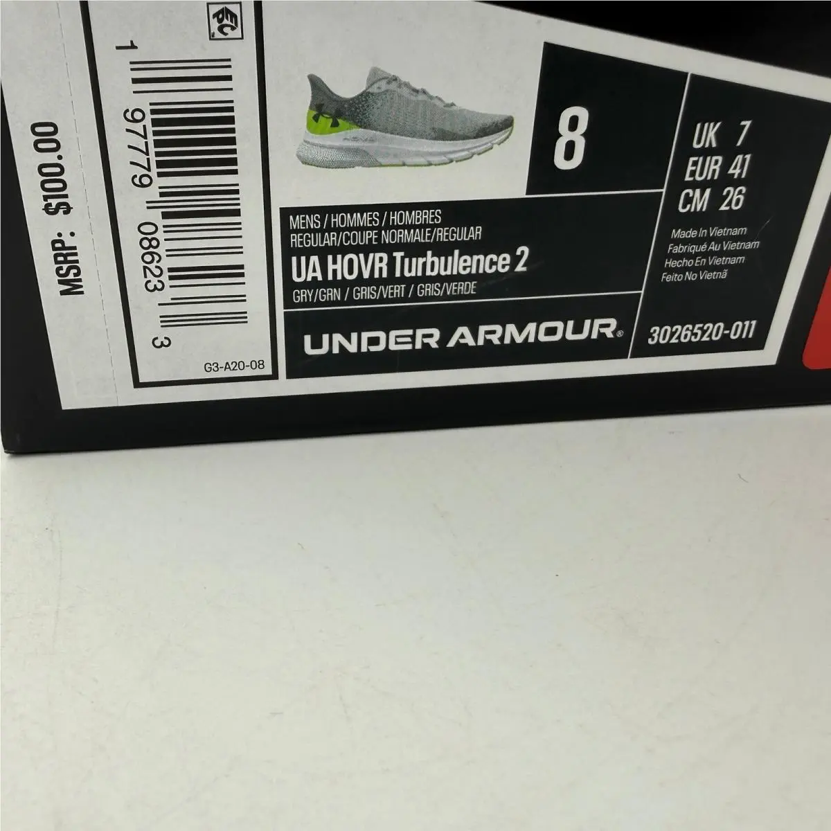 Under Armour shoes - UA HOVR Turbulence 2 - HOVR Turbulence - Gray 5