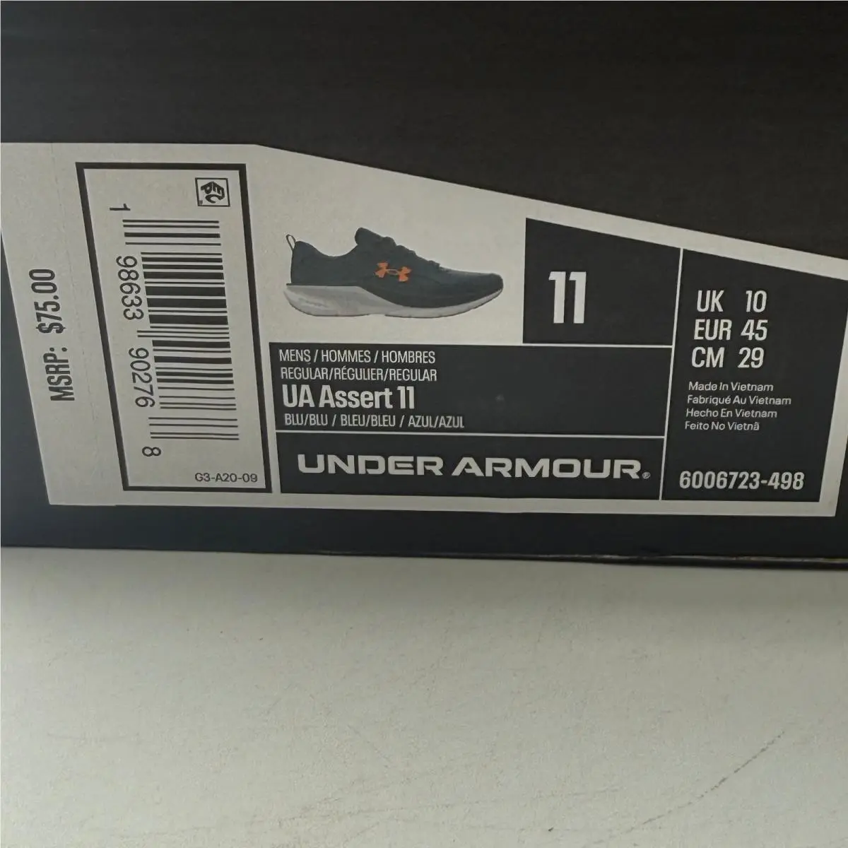 Under Armour shoes - UA Assert 11 - Assert - Blue 5