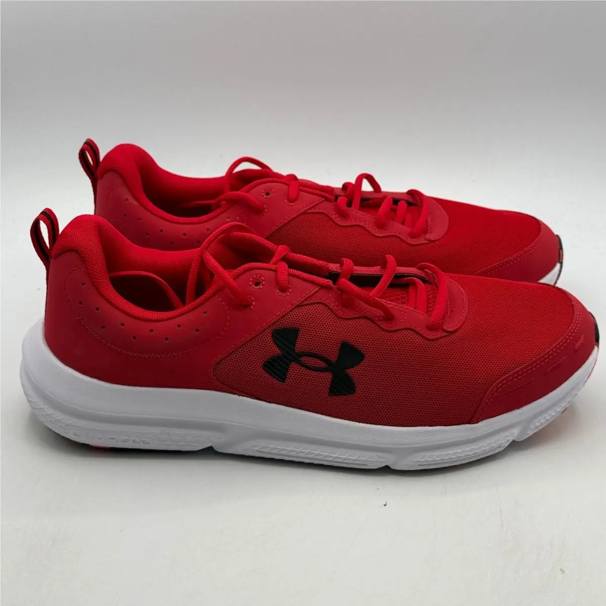 Under Armour Charged Assert 10 Shoes Men Size 14 Red White Running 3026175-600