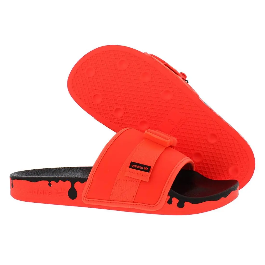 Adidas Pouchylette Slide Womens Shoes Size 8 Color: Solar Red/solar Red/core