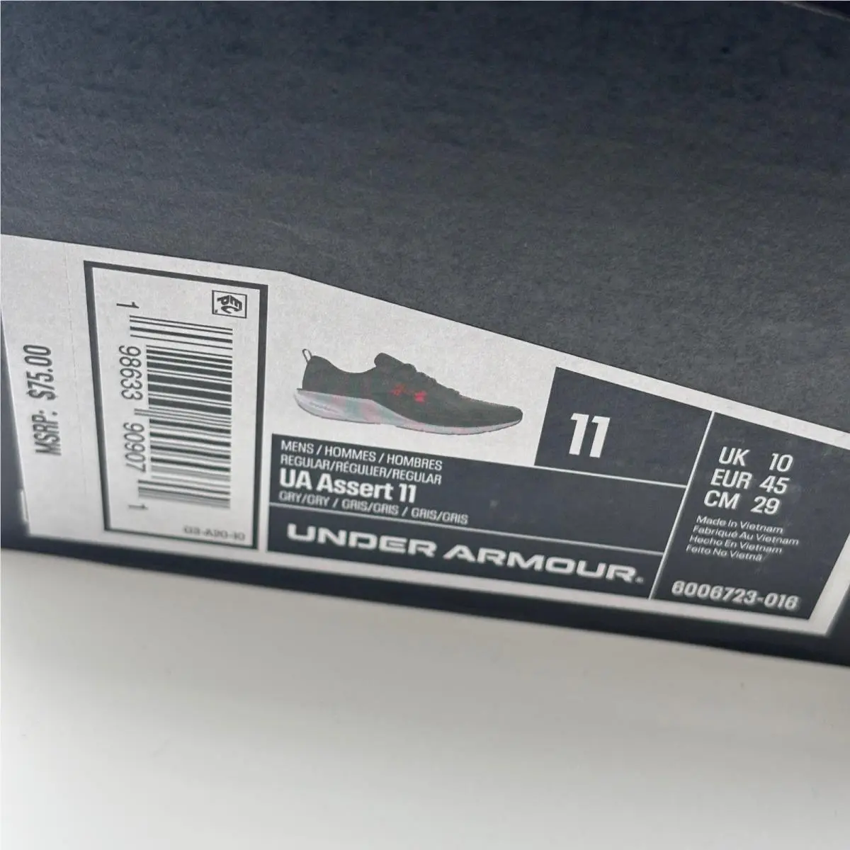 Under Armour shoes - UA Assert 11 - Assert - Gray 0