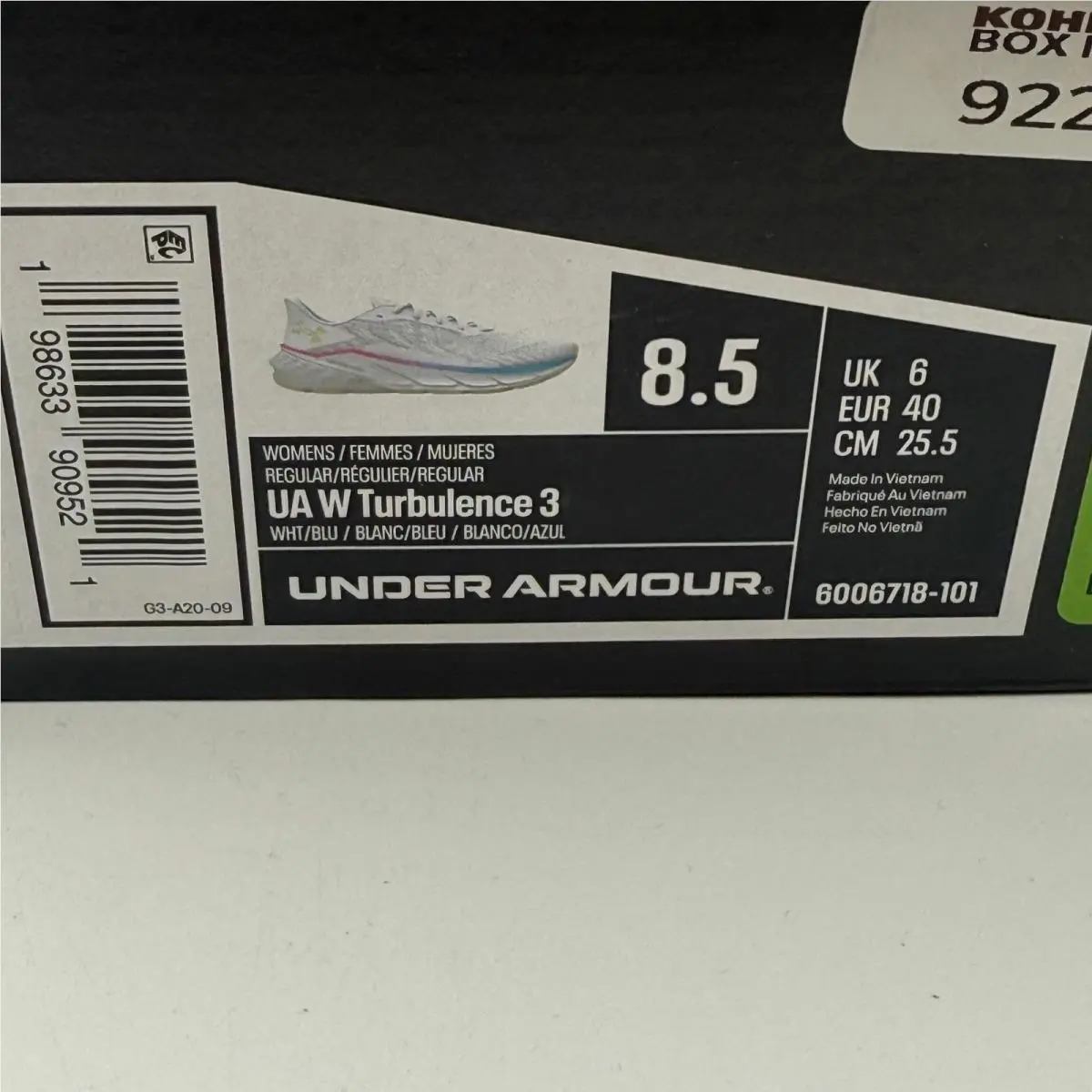 Under Armour shoes - UA W Turbulence 3 - Turbulence - Multicolor 5