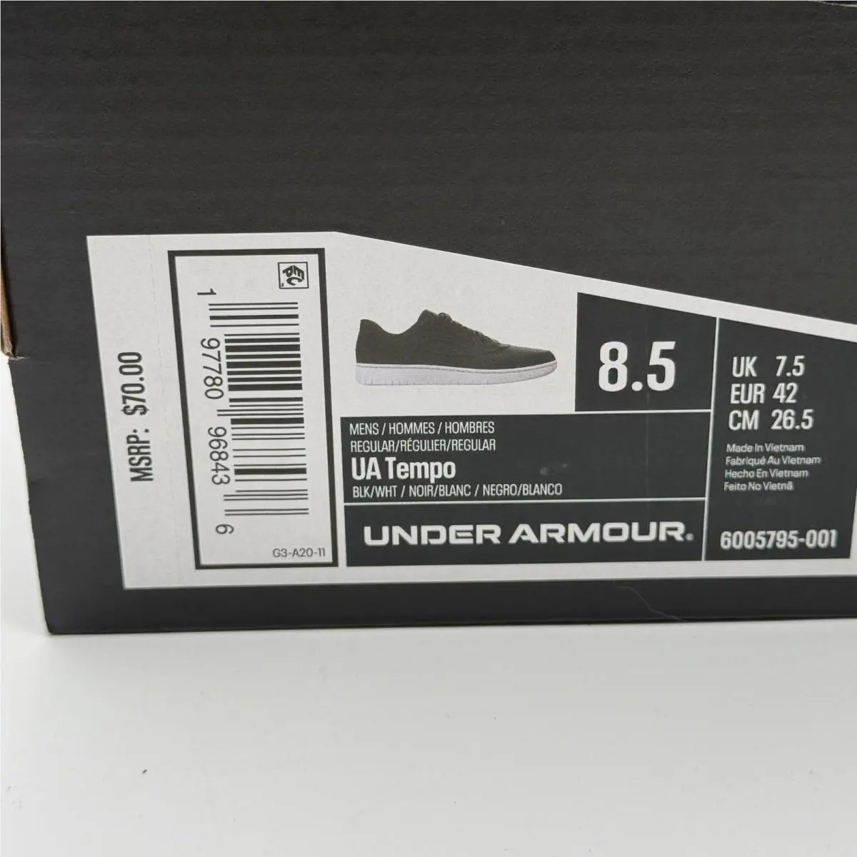 Under Armour shoes - UA Tempo - Tempo - Black 5