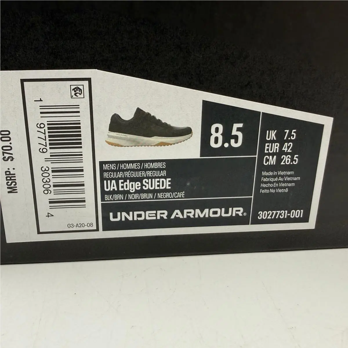 Under Armour shoes - UA Edge Suede - Edge Suede - Black 0