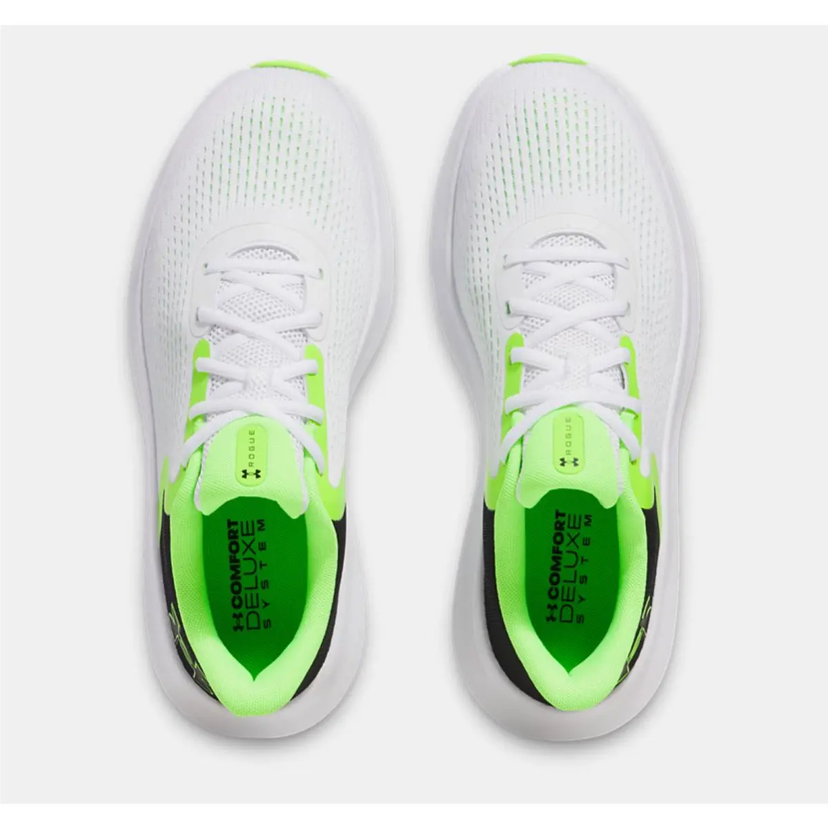 Under Armour shoes - Under Armour Rogue 5 - Rogue - 3028256-101 - White Black Hyper Green (UPC: 197779086400) 2