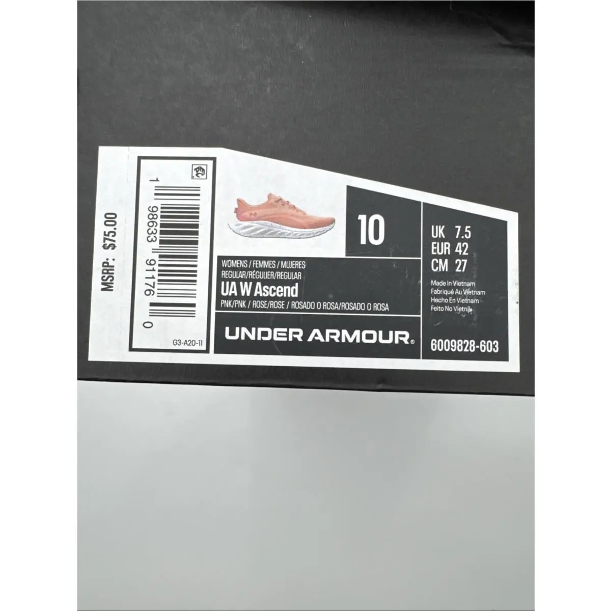 Under Armour shoes - Under Armour Charged Assert 10 - Pink /Rose 12