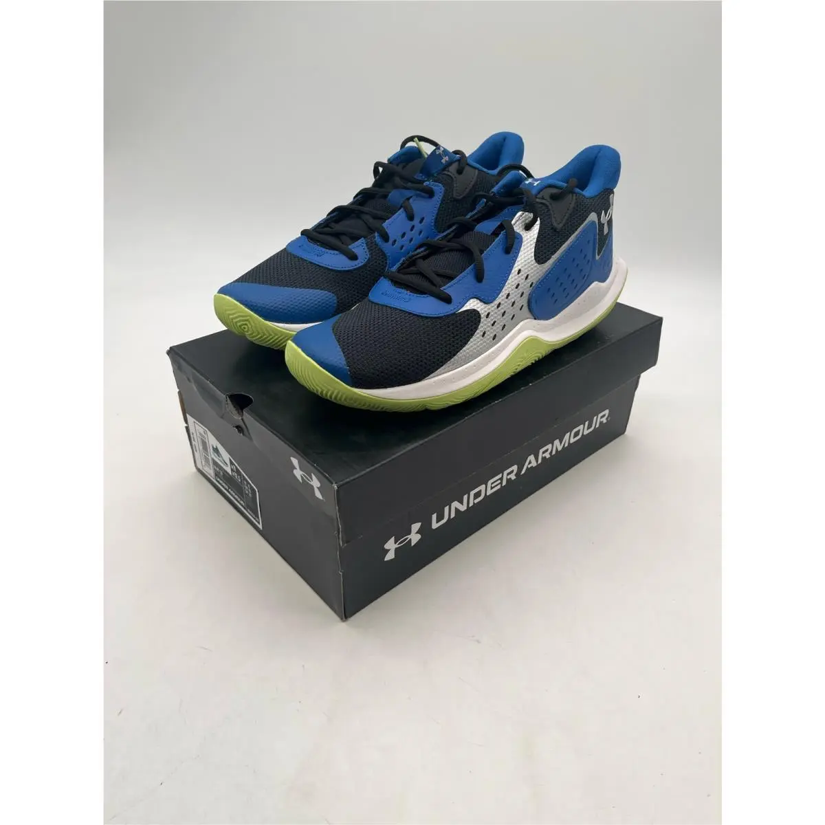 Under Armour Unisex Adult Jet 23 Basketball Shoes Black/blue M 11 / W 12.5