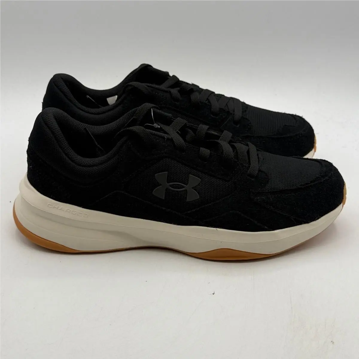 Under Armour UA Edge Suede Shoes Mens Size 9.5 Black Brown Training 3027731-001
