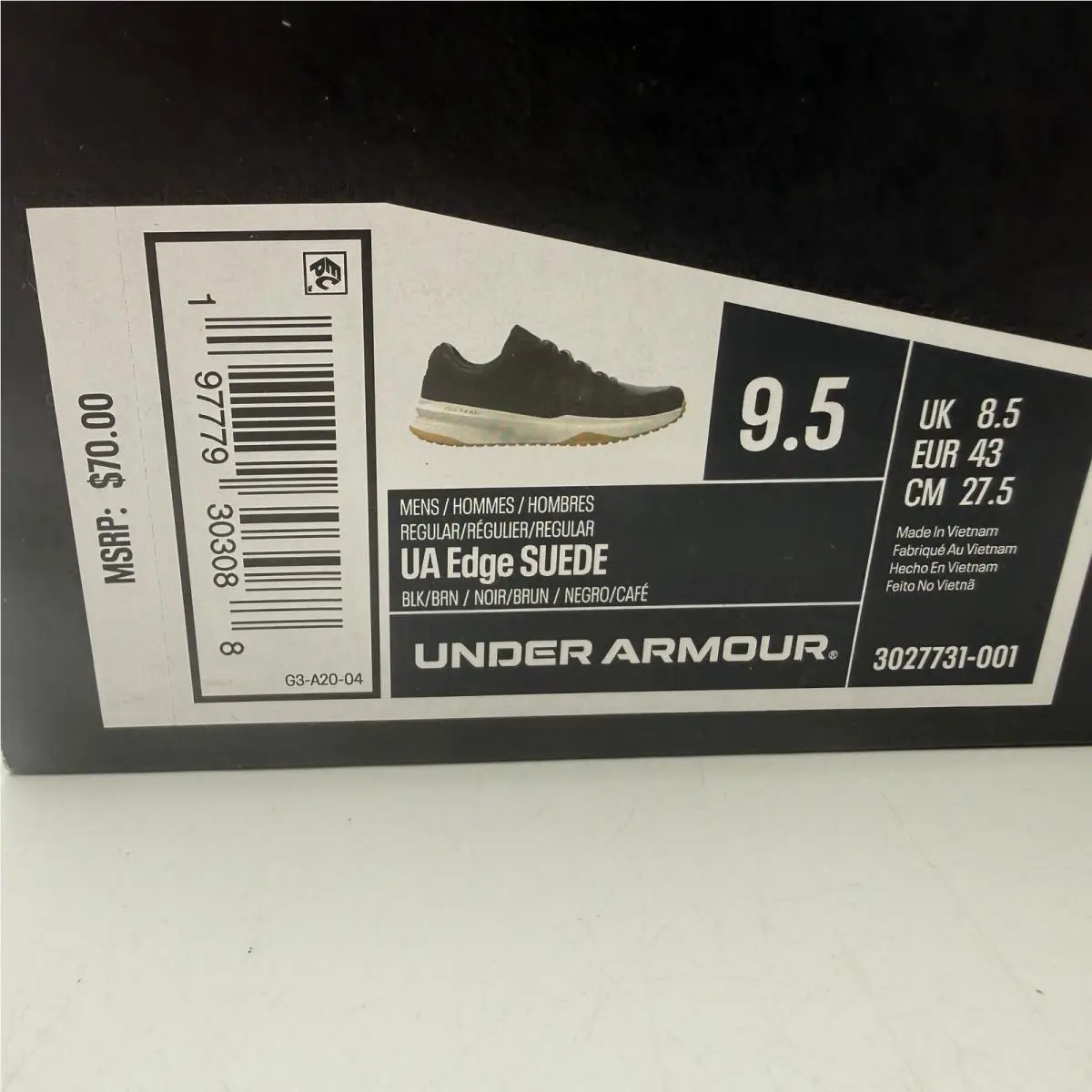 Under Armour shoes - UA Edge Suede - Edge Suede - Black 5