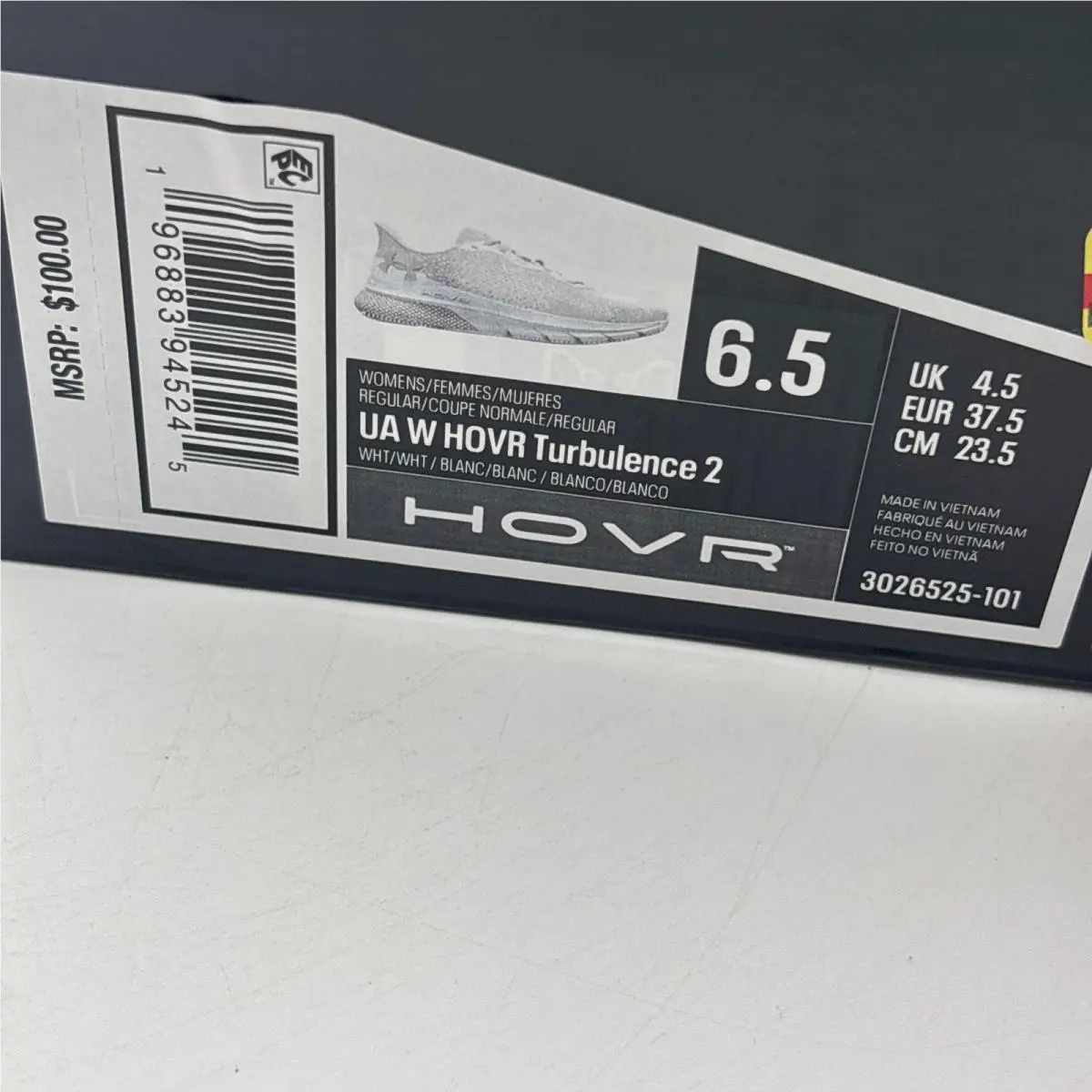 Under Armour shoes - UA HOVR Turbulence 2 - HOVR Turbulence - White 0