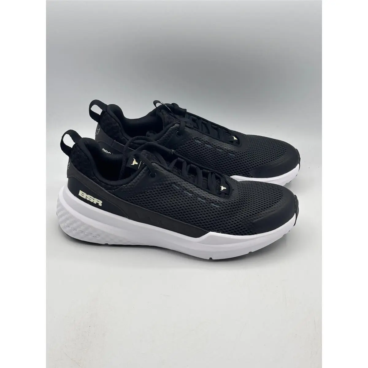 Under Armour Project Rock Bsr 5 Men 8.5 Black White Training Shoes 3028296-002