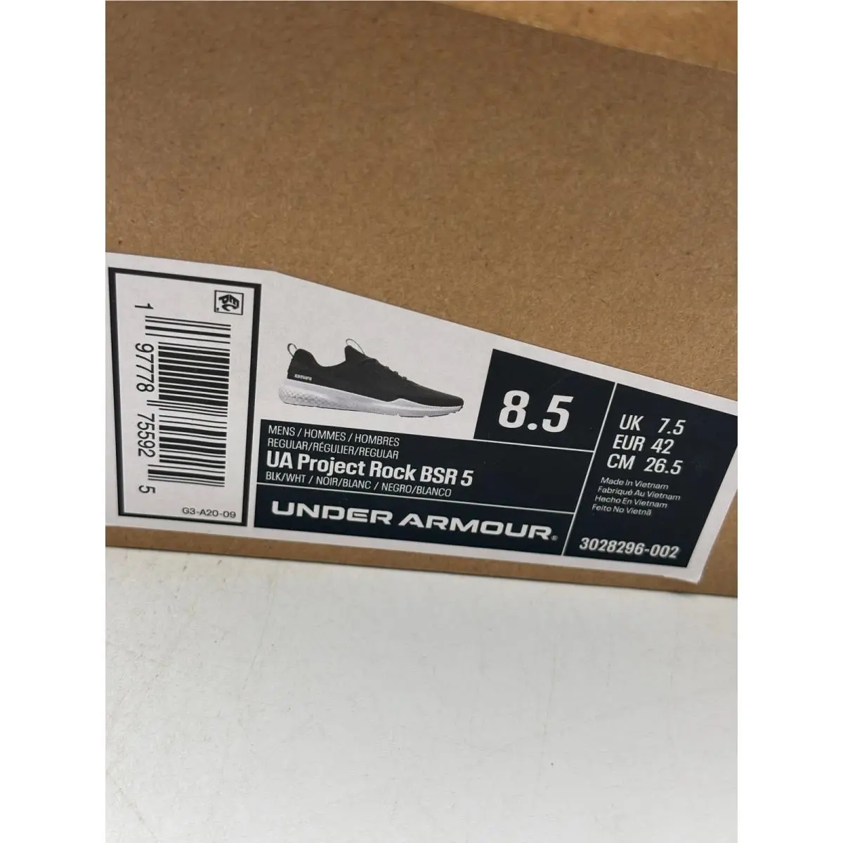 Under Armour shoes - Project Rock BSR 5 - Project Rock BSR - Black 0