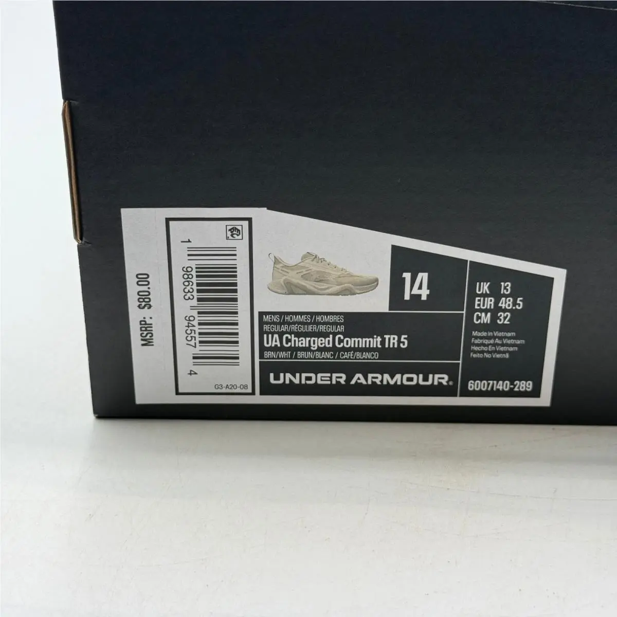 Under Armour shoes - UA Charged Commit TR 5 - Brown 5