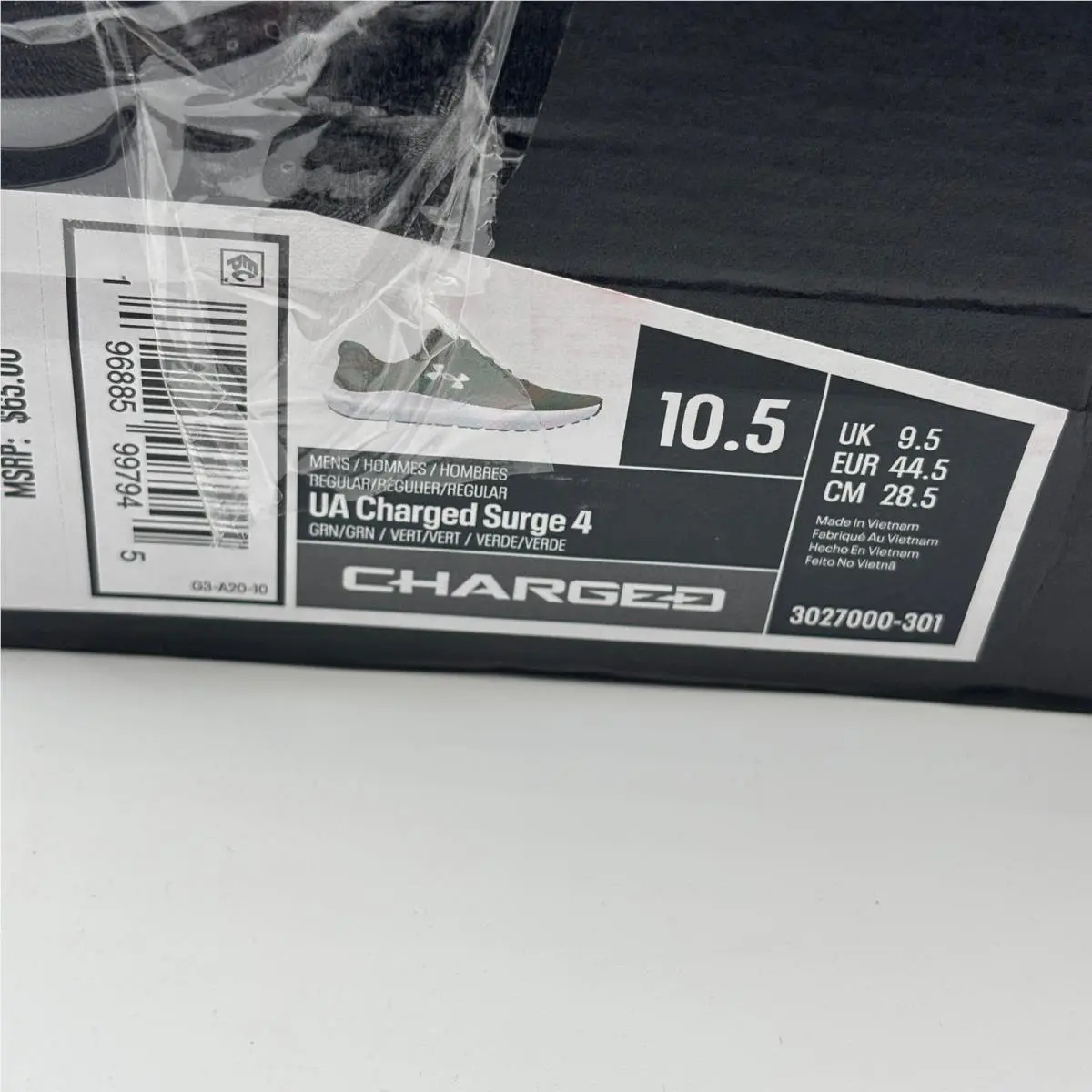 Under Armour shoes - UA Charged Surge 4 - Charged Surge - Green 0