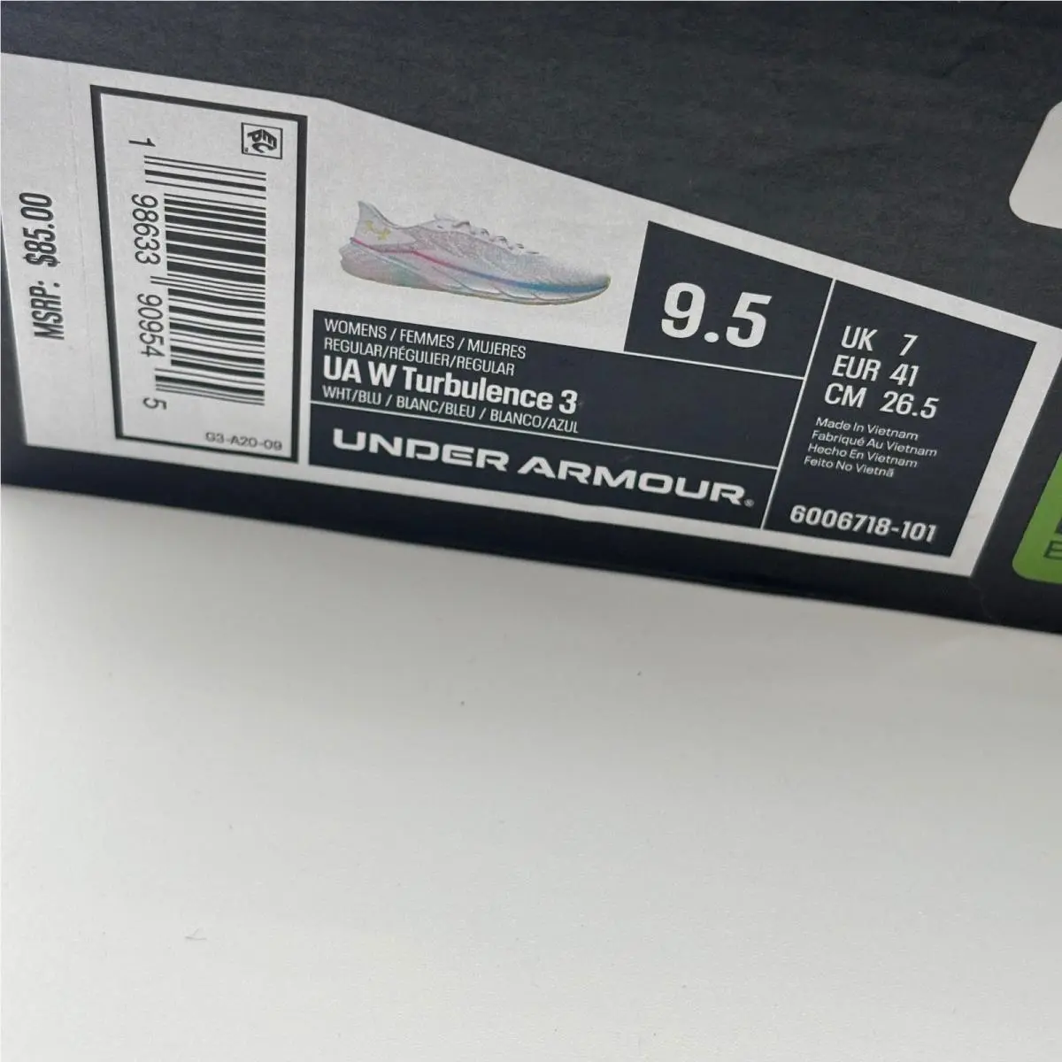 Under Armour shoes - UA W Turbulence 3 - Turbulence - White 0