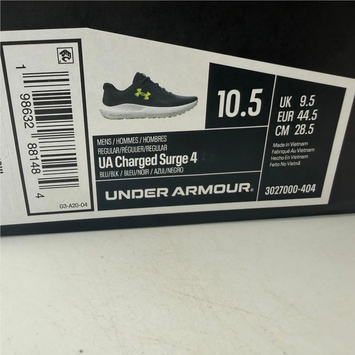 Under Armour shoes - UA Charged Surge 4 - Charged Surge - Blue 0