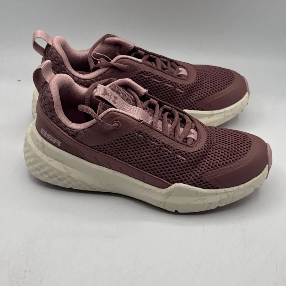 Under Armour Project Rock Bsr 5 Women 6.5 Mauve Pink Training 3028301-651