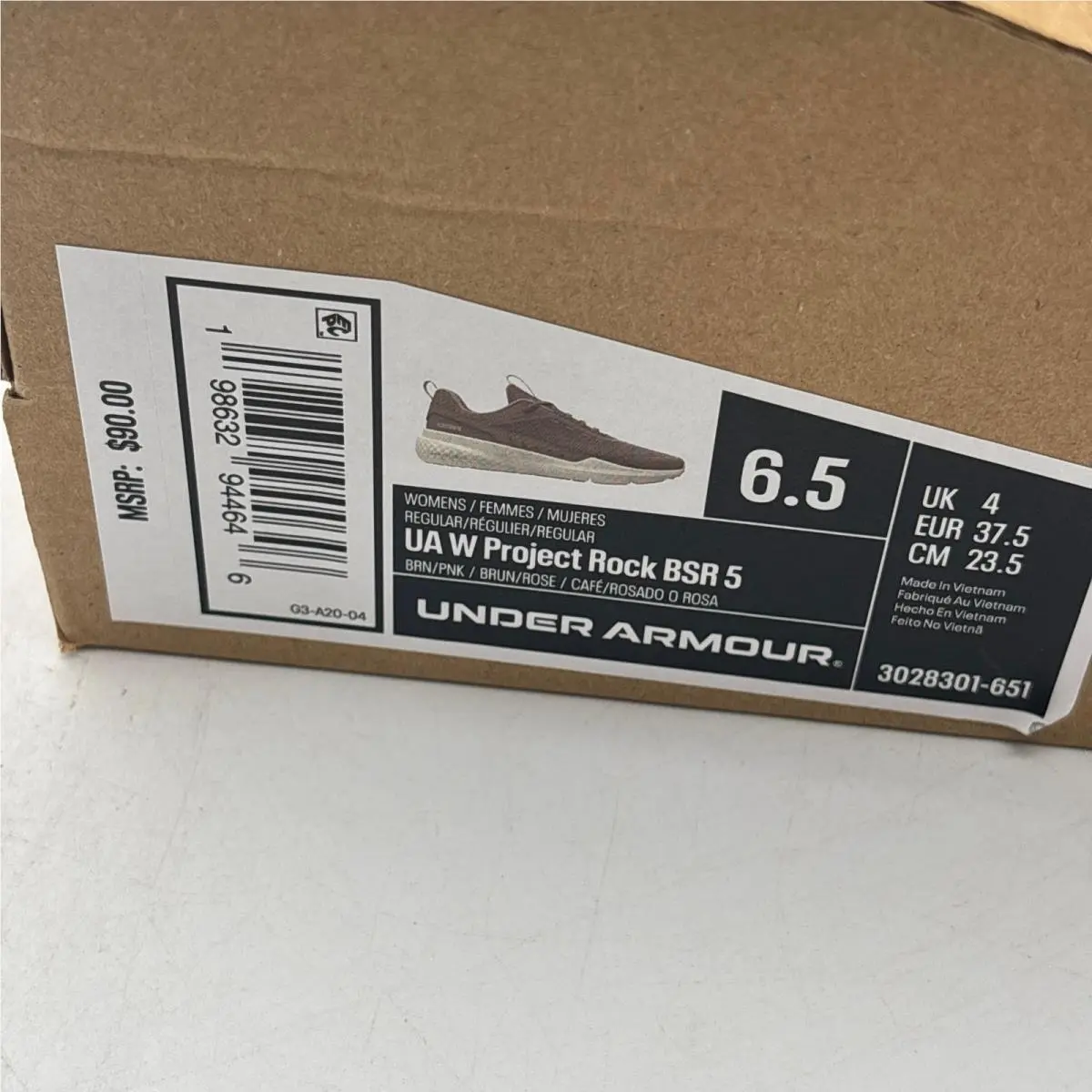 Under Armour shoes - UA W Project Rock BSR 5 - Pink 0