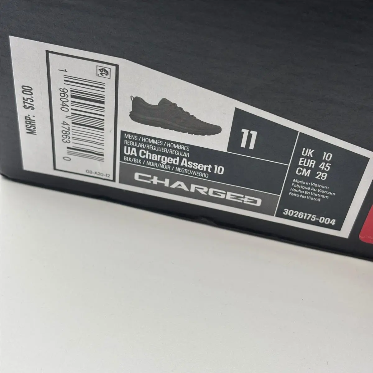 Under Armour shoes - Charged Assert 10 - Charged Assert - Black 0