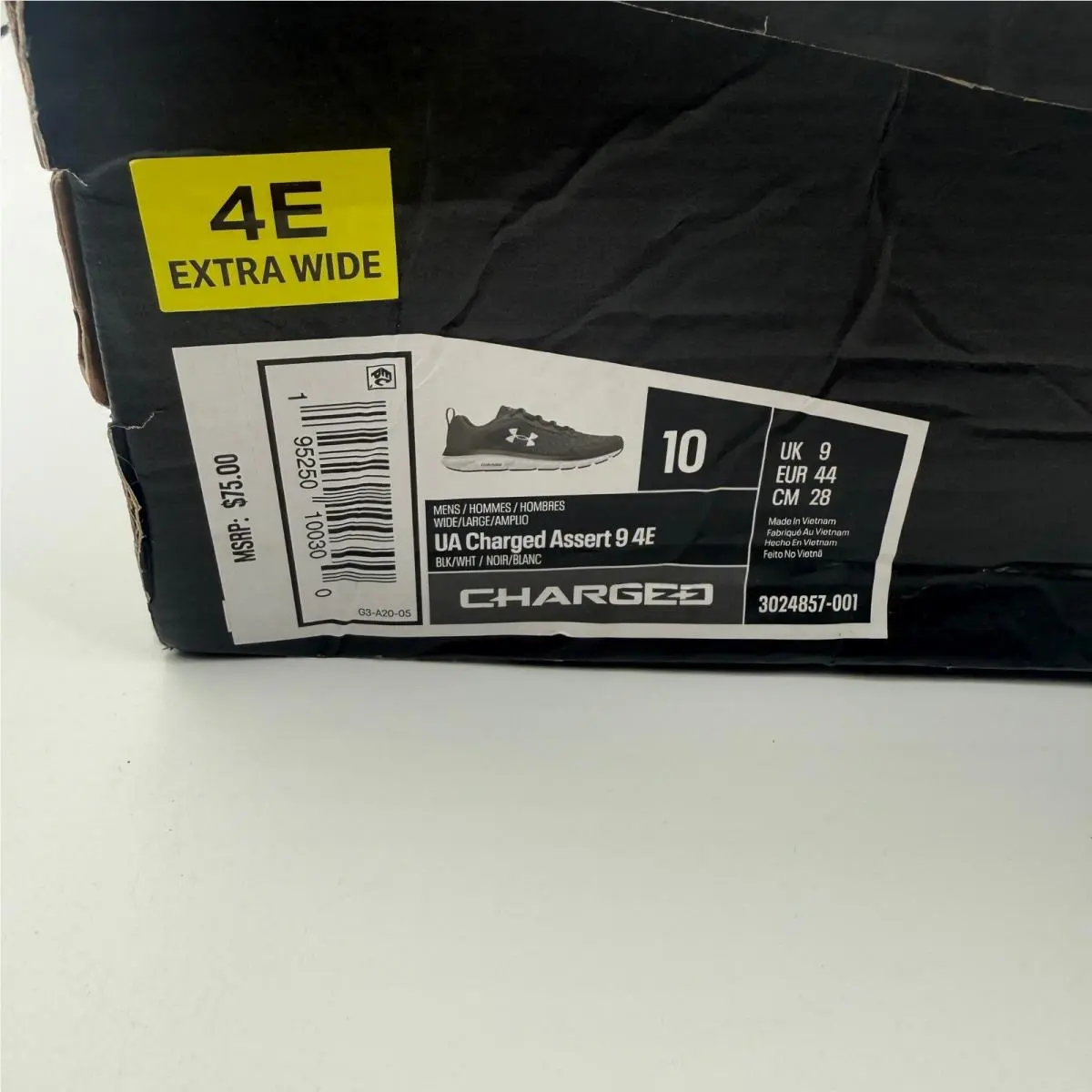 Under Armour shoes - UA Charged Assert 9 4E - Black 4