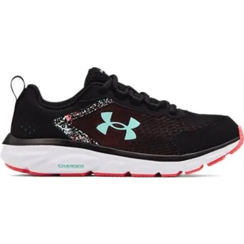 Under Armour Women`s UA Charged Assert 9 Wide D Paint Splatter Running Shoes B