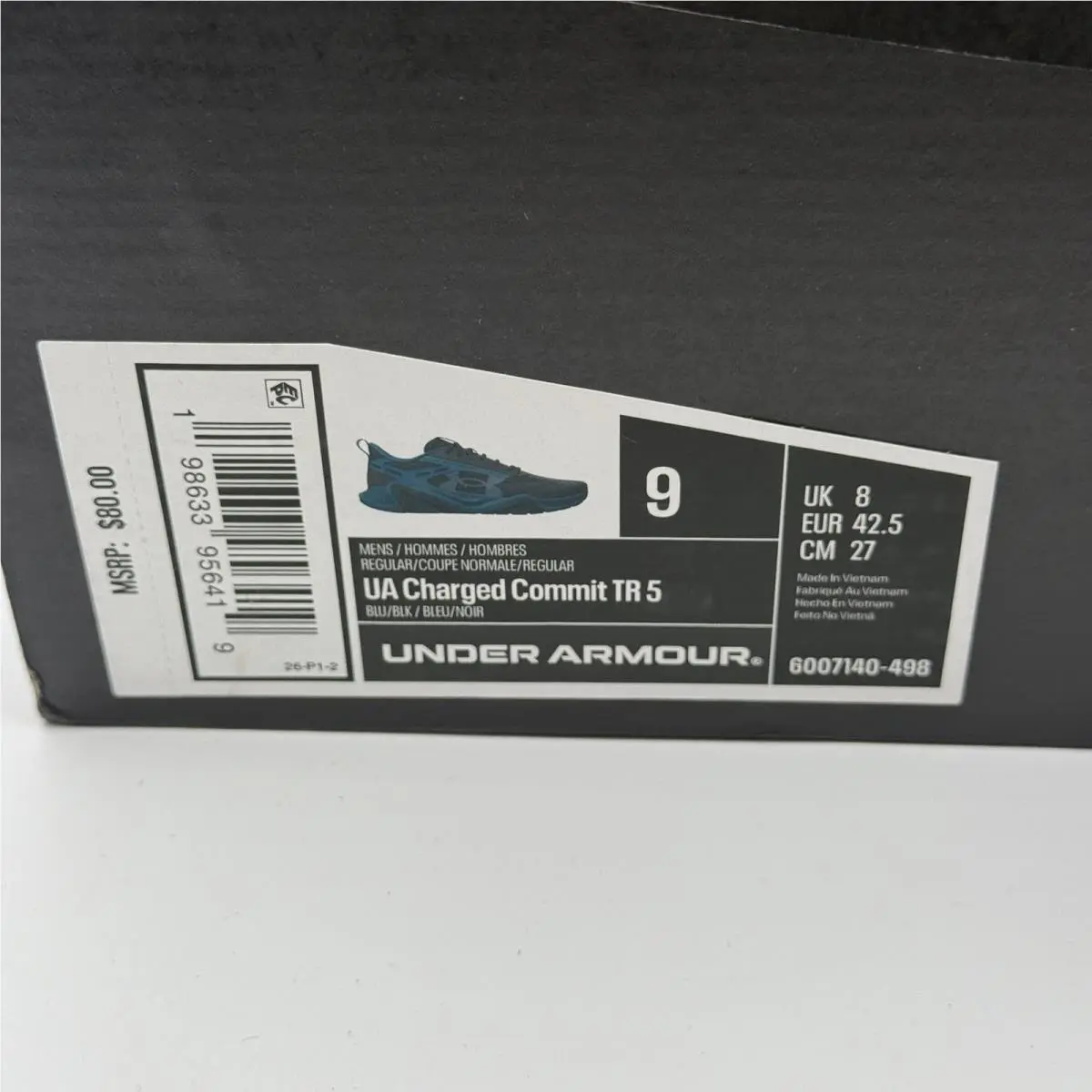Under Armour shoes - Under Armour Charged Commit TR 5 - Blue 5
