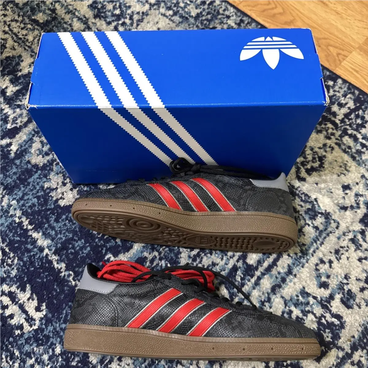 Adidas shoes - adidas Handball Spezial - Handball Spezial - KK1191 - Core Black / Better Scarlet / Grey Three (UPC: 0198321764432) 1