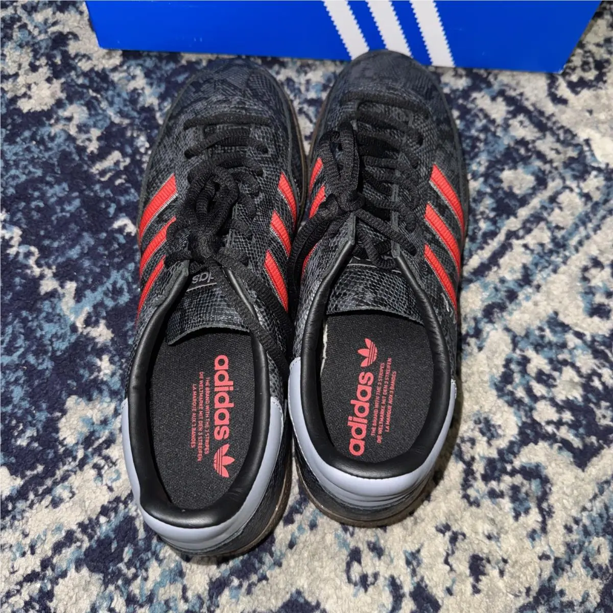 Adidas shoes - adidas Handball Spezial - Handball Spezial - KK1191 - Core Black / Better Scarlet / Grey Three (UPC: 0198321764432) 4