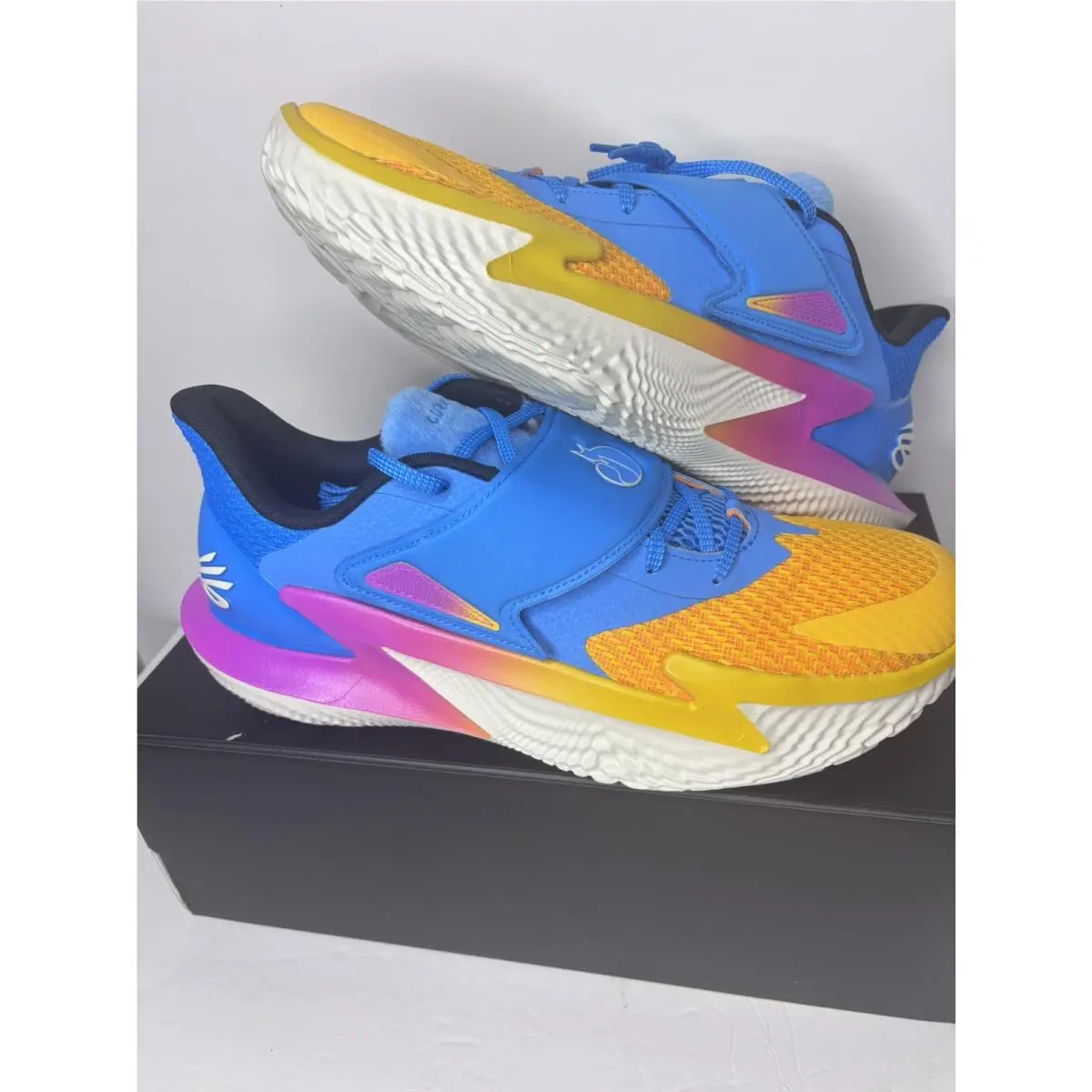 Under Armour Curry Fox 2 Hooptopia Capri Campus Gold Stone 6011484-419 Men Sz 13