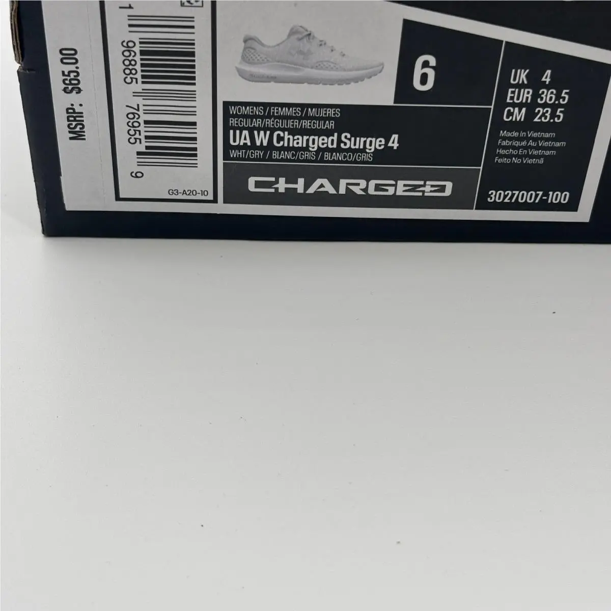 Under Armour shoes - Under Armour Charged Surge 4 - White 0