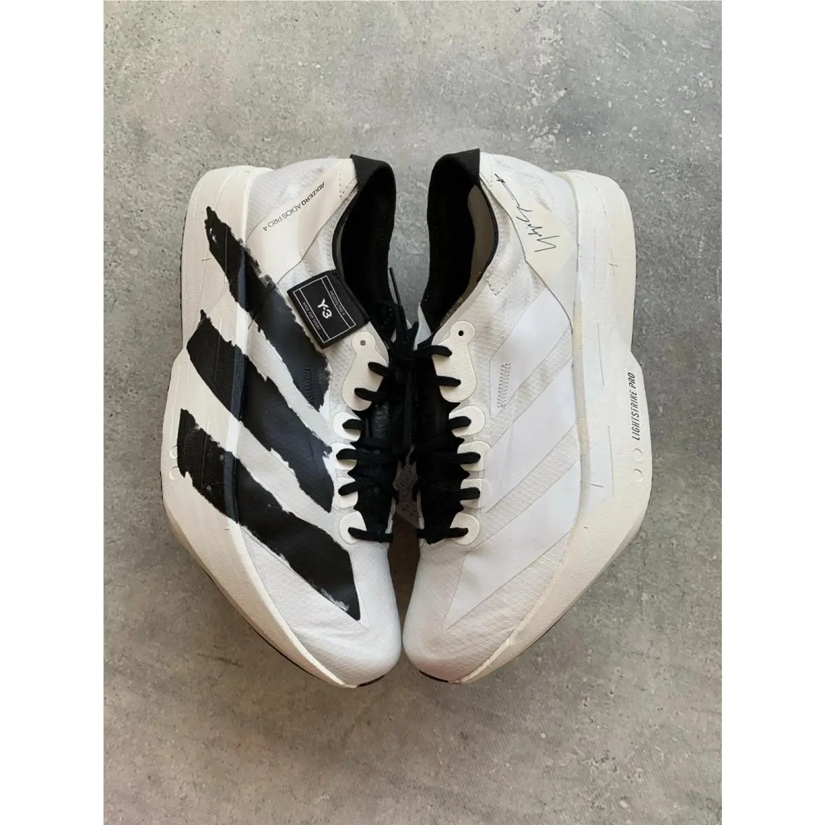 Adidas shoes - YOHJI YAMAMOTO Y-3 ADIOS PRO 4 - JR6656 - White 0