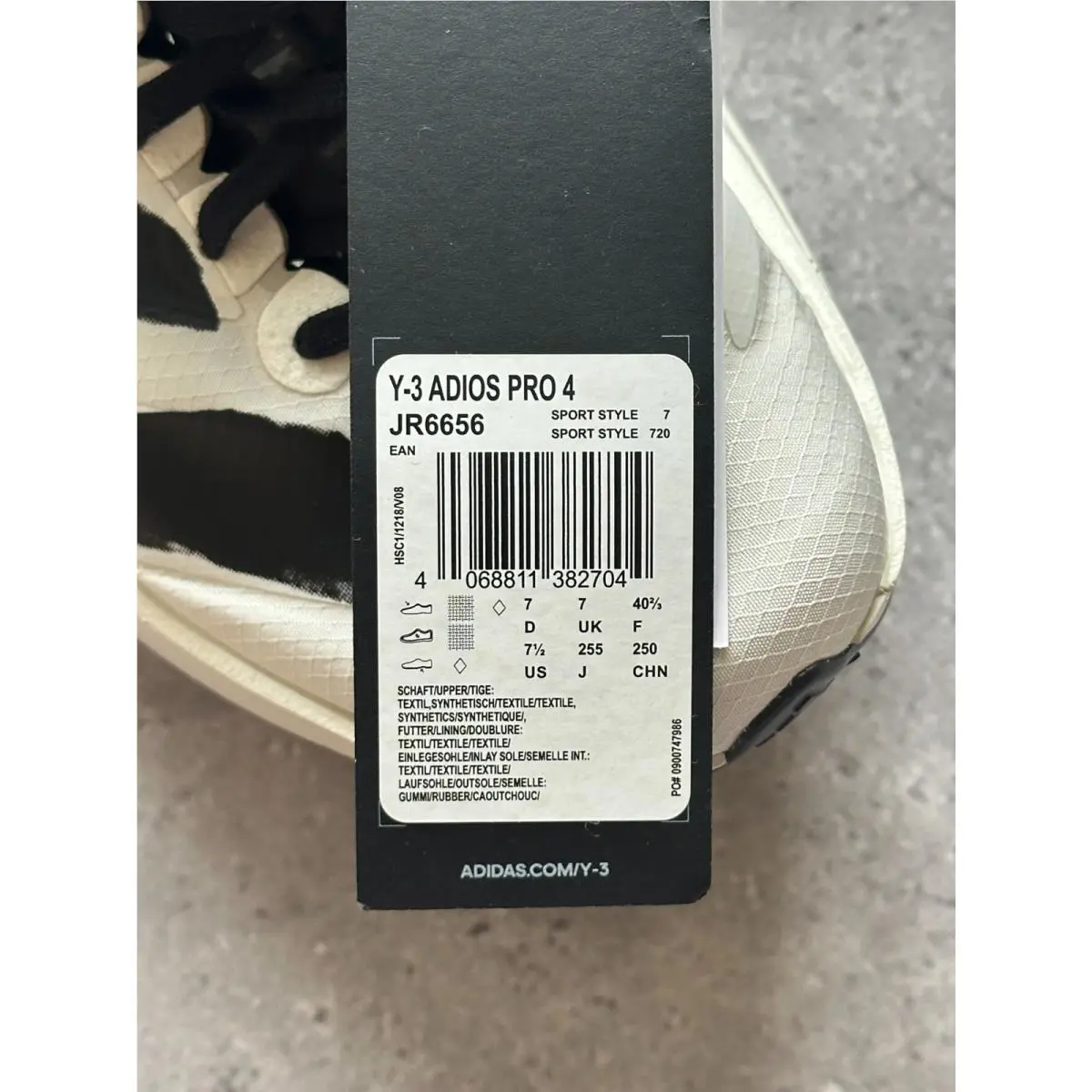 Adidas shoes - YOHJI YAMAMOTO Y-3 ADIOS PRO 4 - JR6656 - White 6
