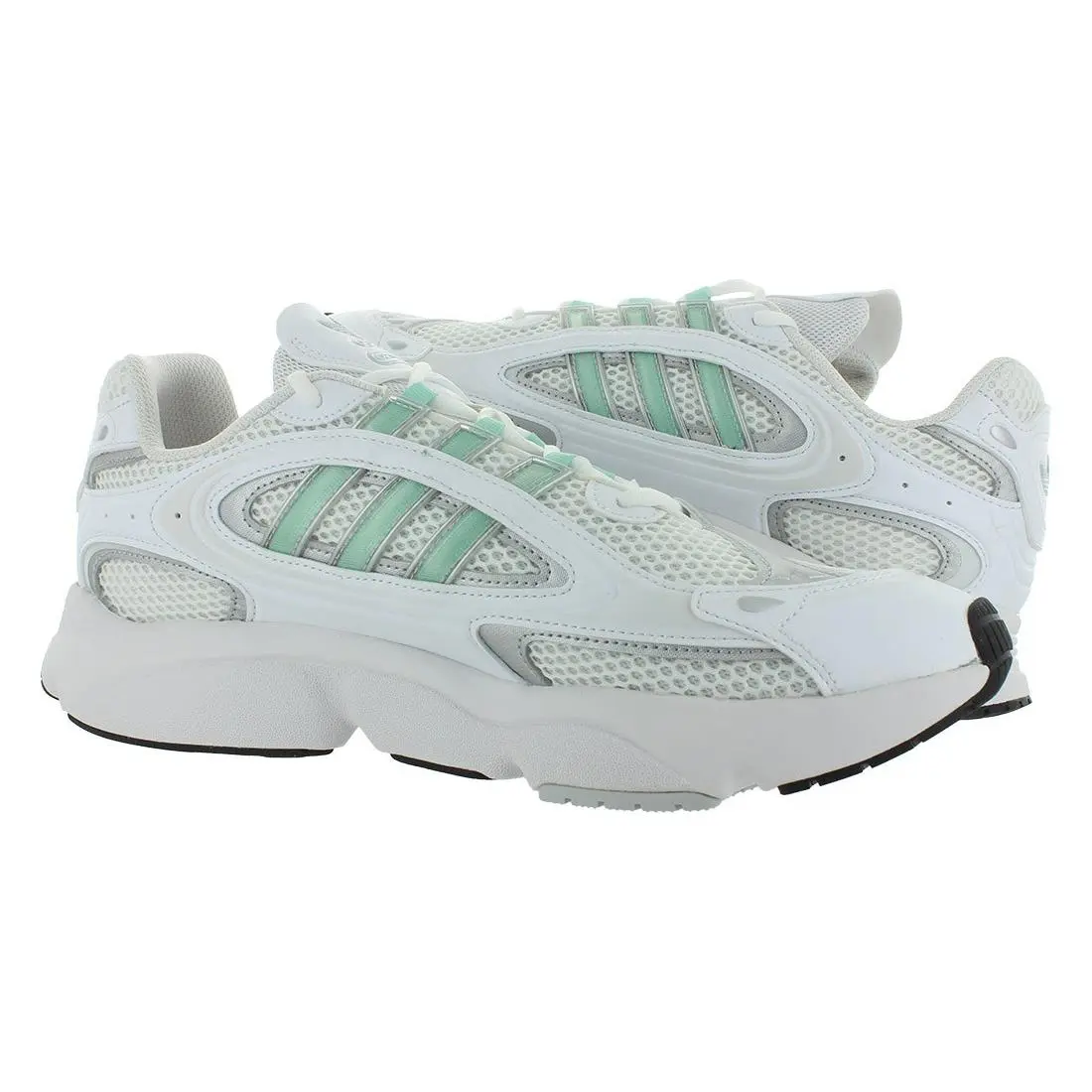 Adidas shoes - Cloud White/Clear Mint/Halo Blue, Main: White (UPC: 196473434081) 1