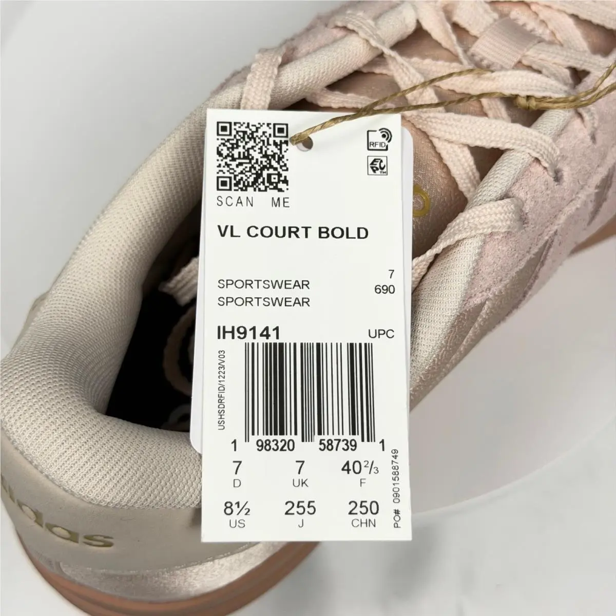 Adidas shoes - VL Court Bold - Court Bold - Pink 3