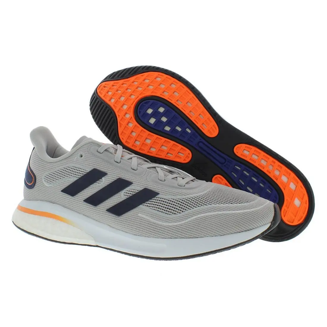 Adidas Supernova Mens Shoes Size 7 Color: Grey/collegiate Navy/signal Orange