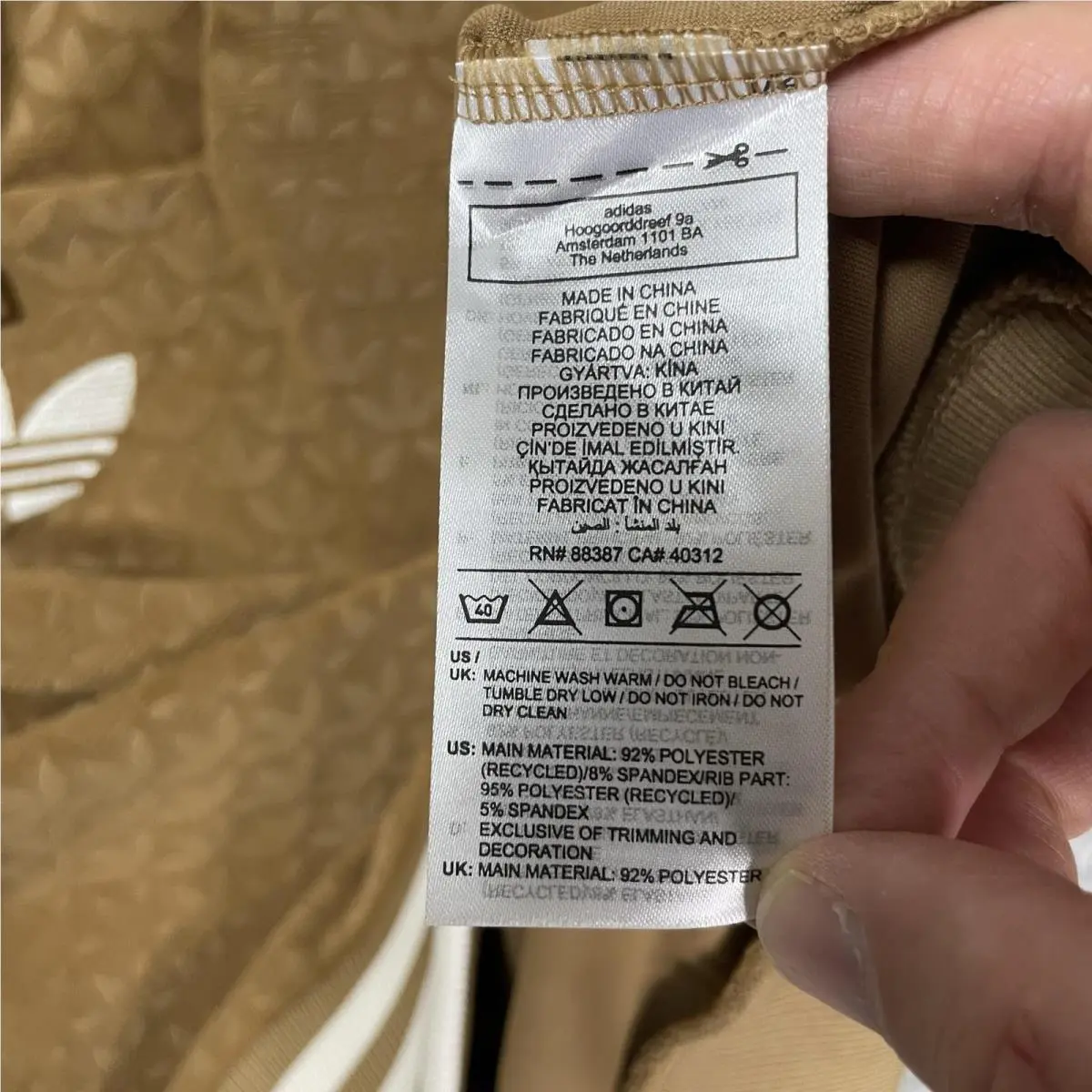 Adidas clothing - adidas Funnel Velour - Funnel Velour - Brown 9