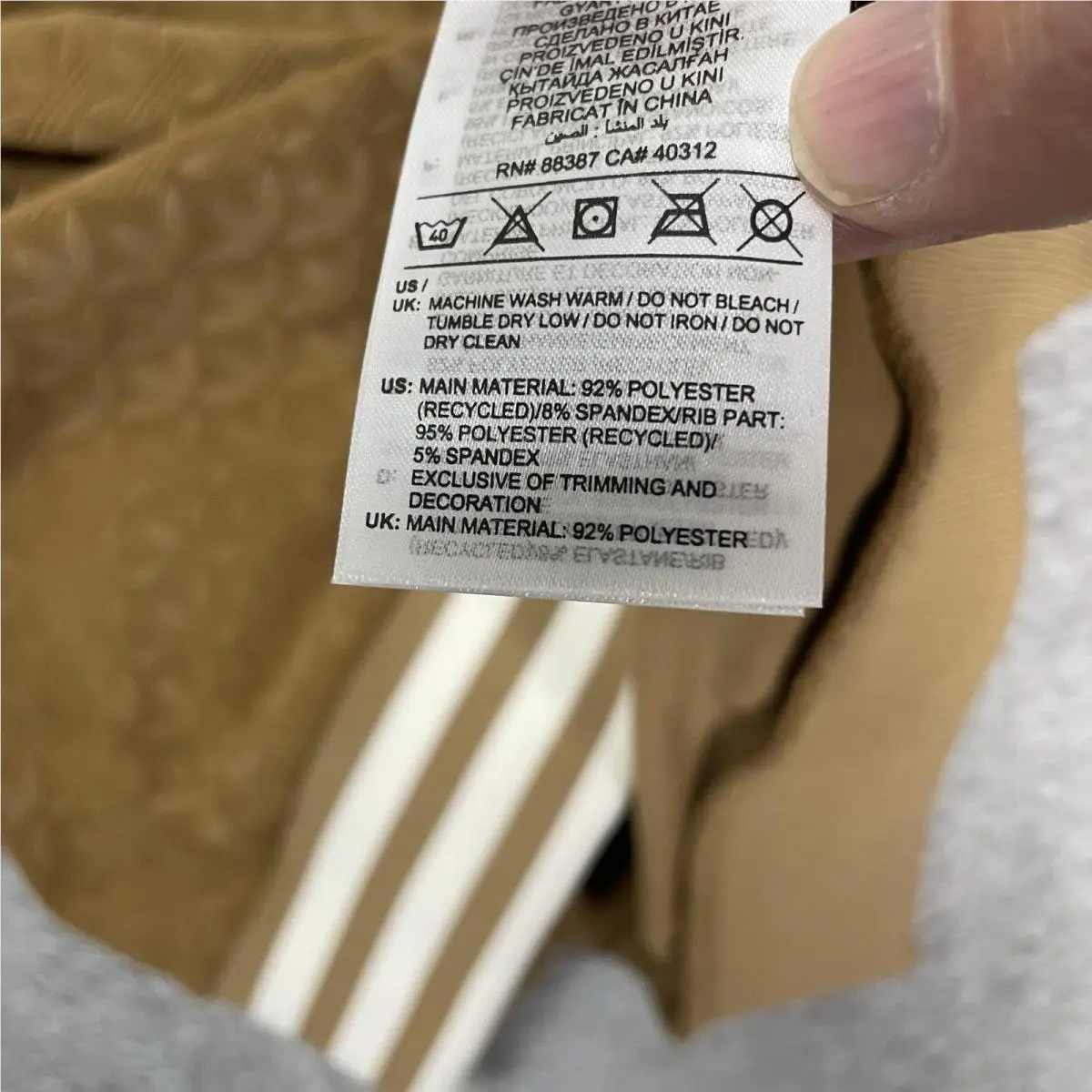Adidas clothing - adidas Funnel Velour - Funnel Velour - Brown 10