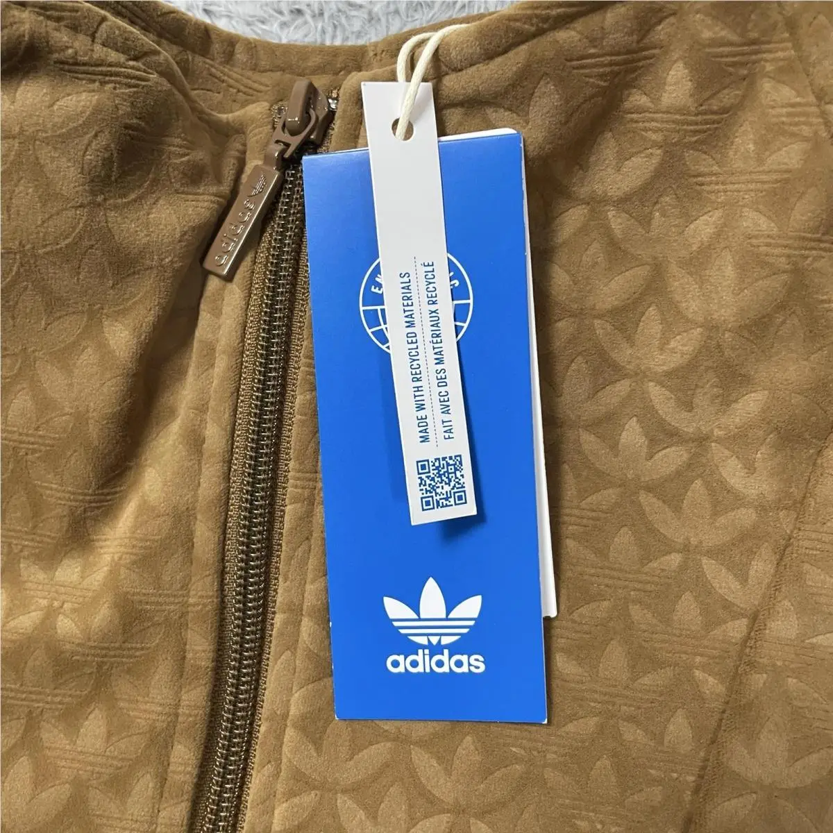 Adidas clothing - adidas Funnel Velour - Funnel Velour - Brown 3
